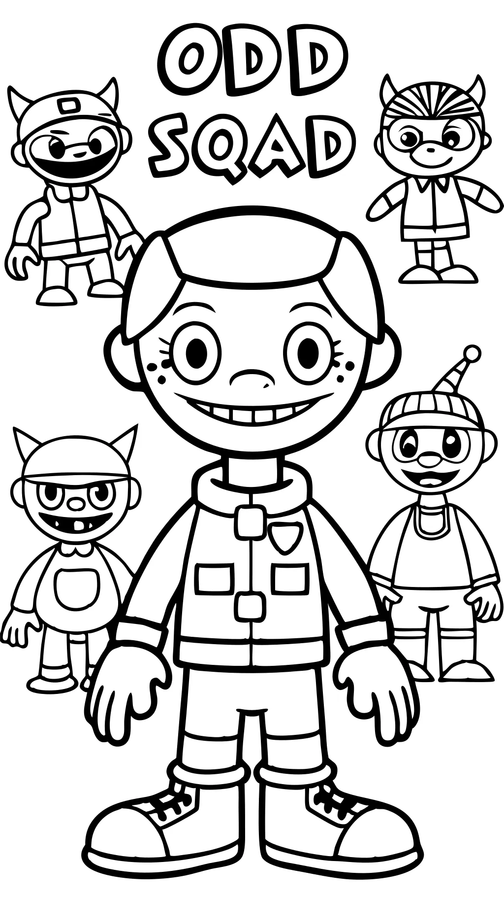 odd squad coloring pages